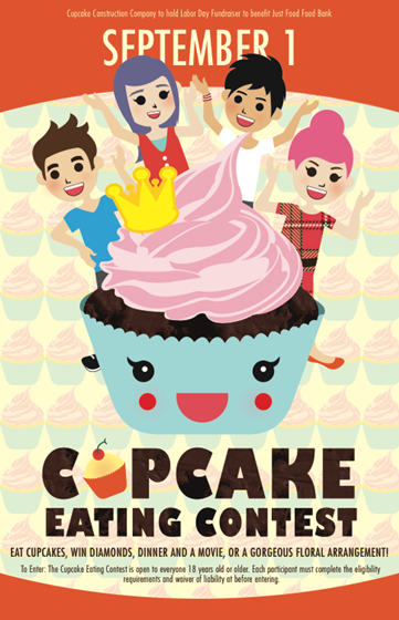 Poster Design: Cupcake Eating Contest